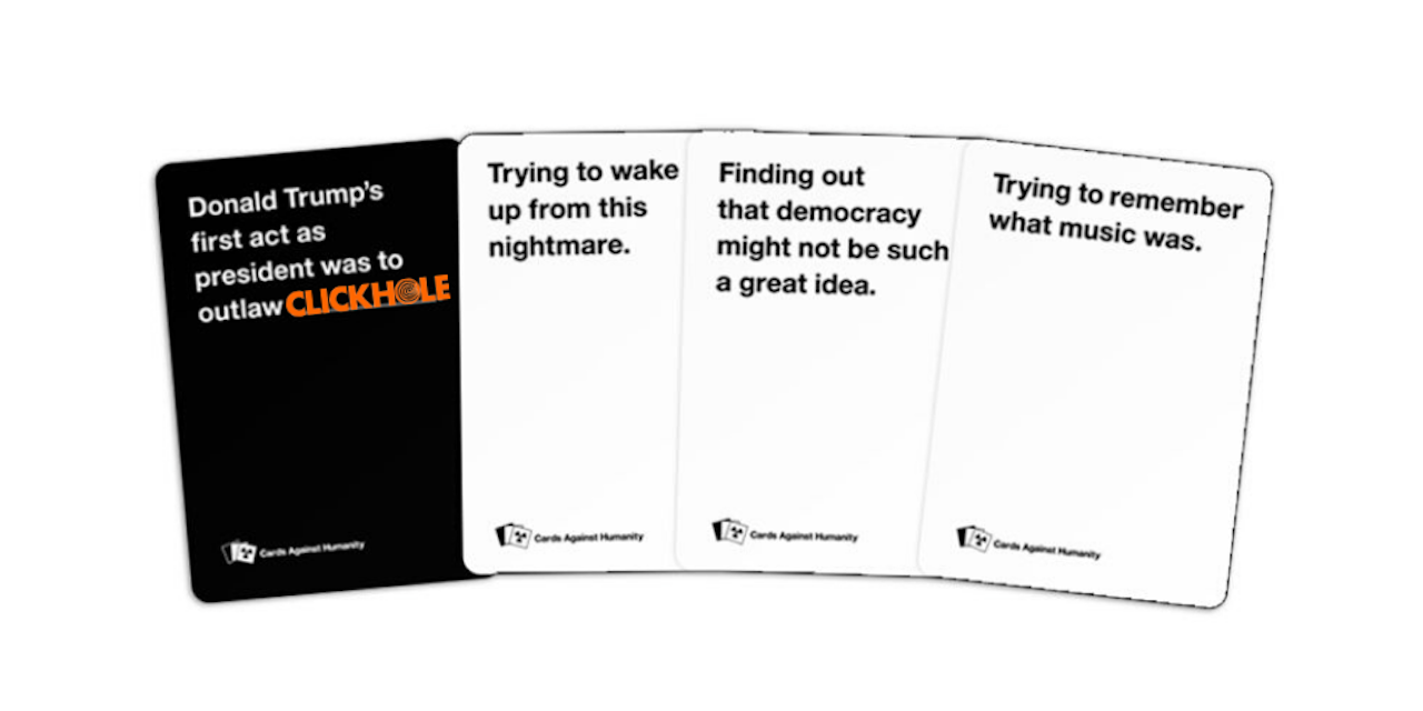 Cards Against Humanity acquires ClickHole: a content marketing  opportunity?, cards against humanity 