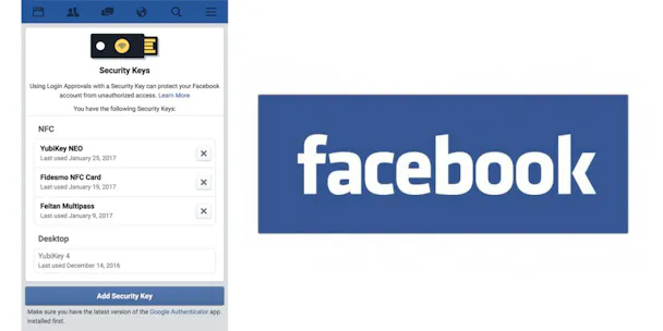 Facebook Enables USB And NFC Key Account Logins As It Buffers Up ...