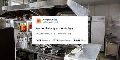 In infamous IWD Burger King tweet