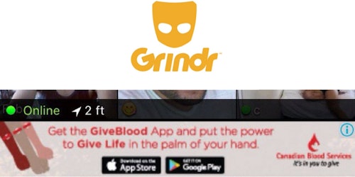 Grindr ad