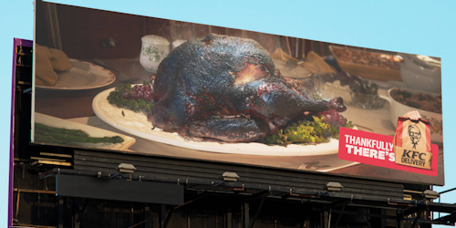 kfc thanksgiving billboard