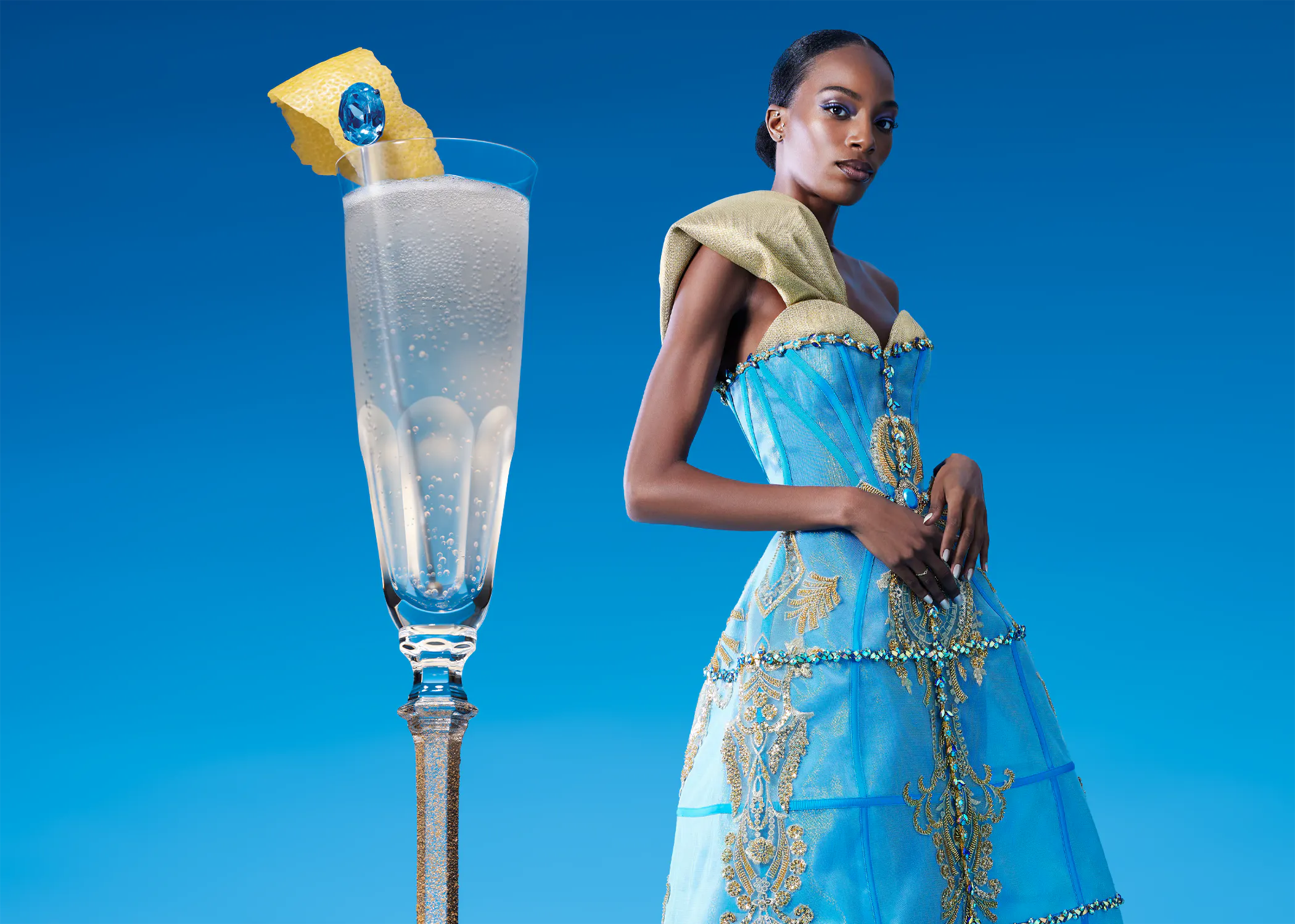 bombay designer dresses Ad of the Day: Christian Siriano designs Bombay Sapphire-inspired gown for  NY Fashion Week
