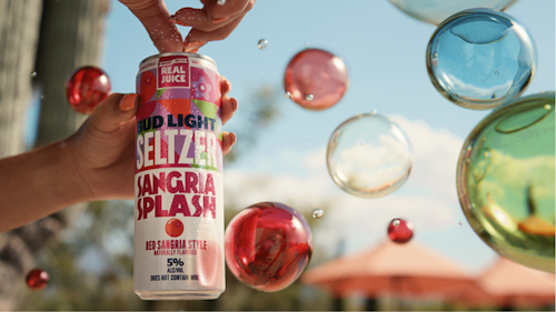 bud light seltzer with bubbles