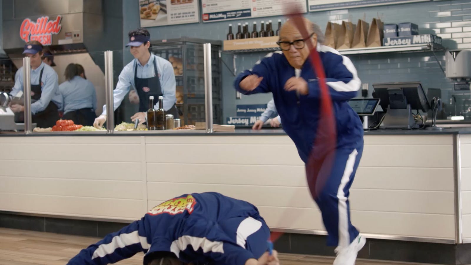 US Ad of the Day Danny DeVito jumps rope and hides behind paintings