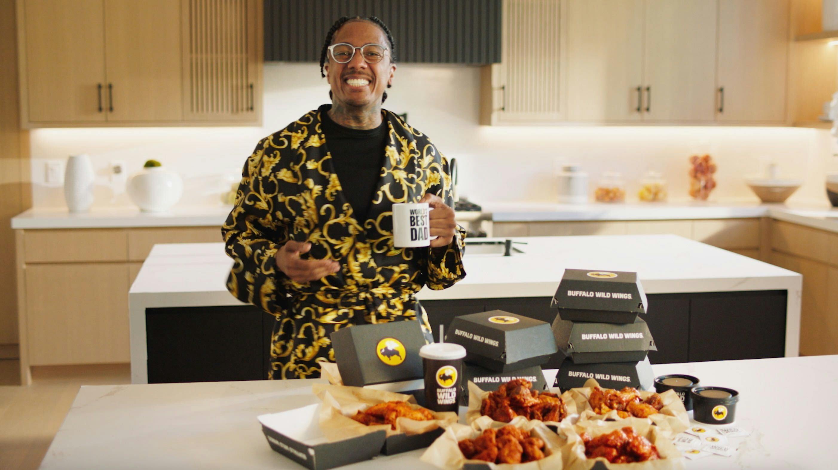 Nick Cannon wings dinner for 12 with Buffalo Wild Wings’ BOGO deals