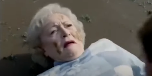 Betty White plays football in Snickers' Super Bowl ad