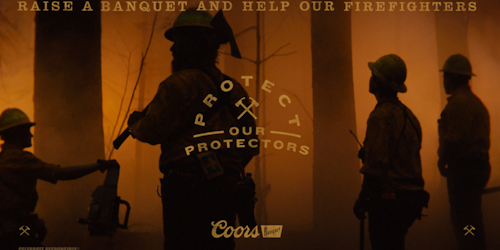 firefighters in the woods