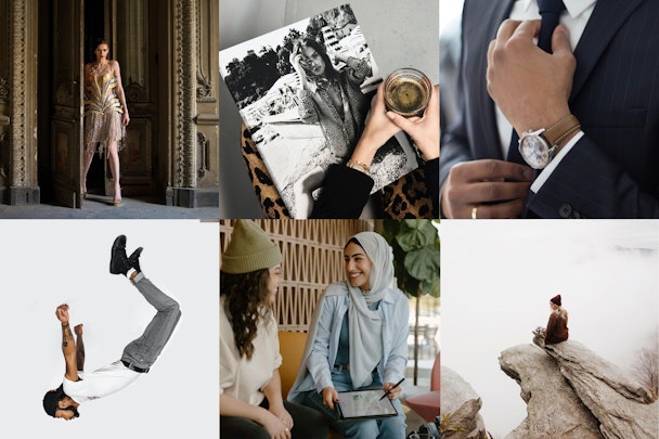 Image grid of various fashion styles