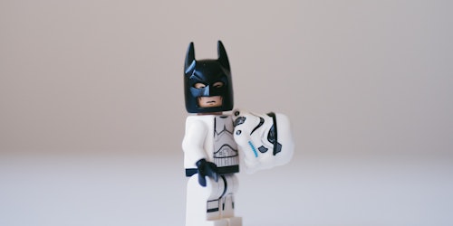 Batman... disguised as storm trooper