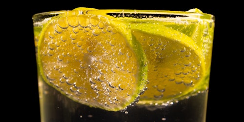Close-up of fresh lemonade