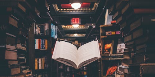 Book levitating