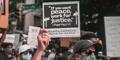 'If you want peace, work for justice'