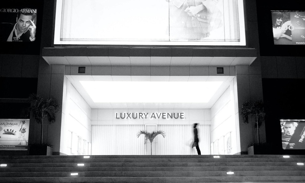 black luxury store