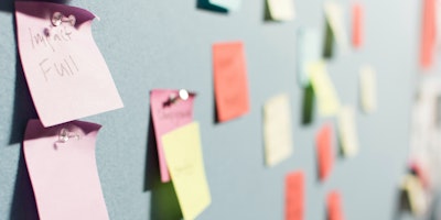 Post-it notes on wall
