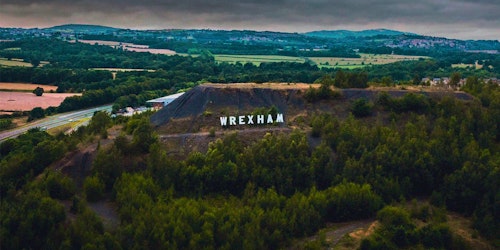 Wrexham gains internet attention with mystery Hollywood-style sign