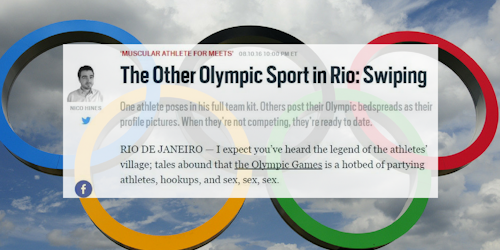 DAILY BEAST GRINDR RIO 2016 OLYMPICS ARTICLE