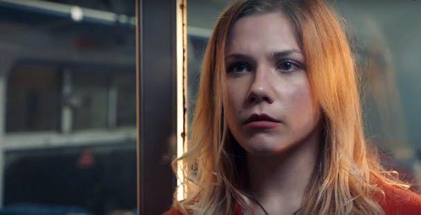 still from the national autistic society's new ad showing a distressed girl on train still from the national autistic society's new ad showing a distressed girl on train