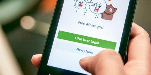 Chat app Line delivery service