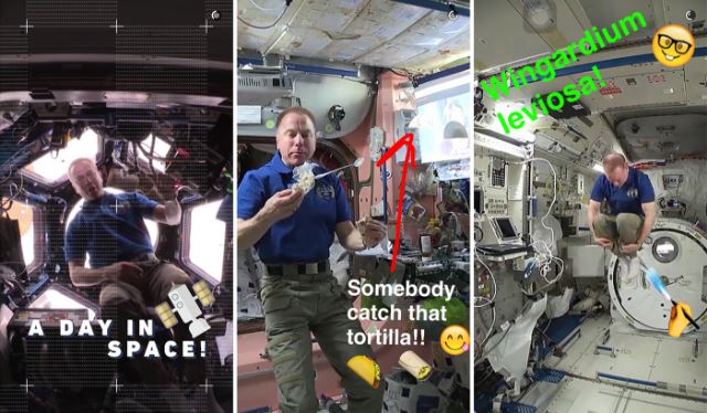 snapchat story a day in space