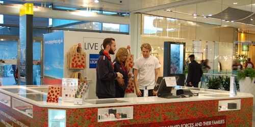 royal british legion pop up poppy shop