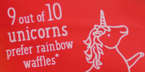 Birdseye marks National Unicorn Day with rainbow waffles launch