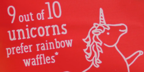 Birdseye marks National Unicorn Day with rainbow waffles launch