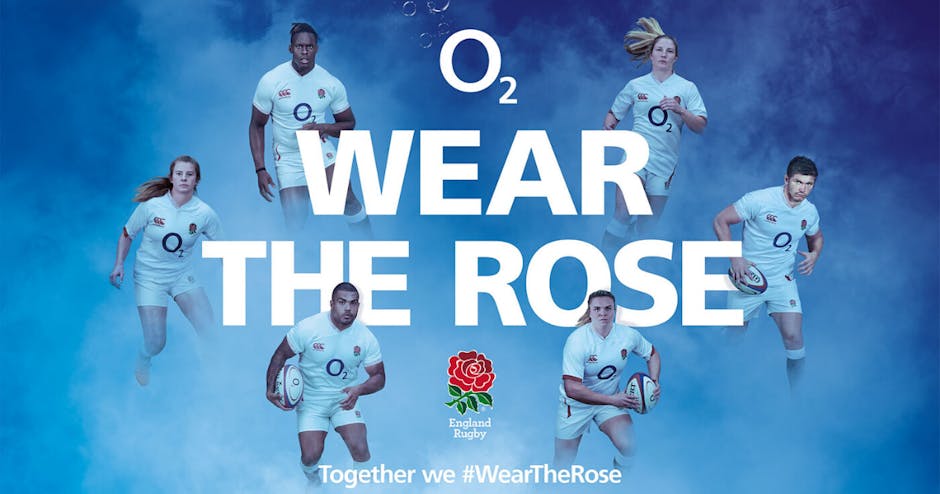 O2 Spotlights England Men's And Women's Teams In 'Wear The Rose' Six ...