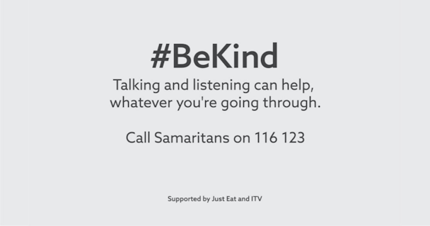 Love Island replaces idents with Samaritans support number in Caroline Flack tribute.png