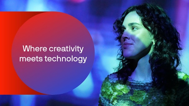 'Where creativity meets technology' campaign image