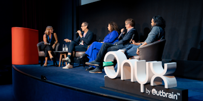 Leaders from Kantar, General Mills, Three UK and System 1 discuss reinventing creativity for a distracted world at Outbrain's Captivate event in London