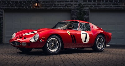 A 1962 Ferrari 330 LM/250 GTO sold at auction for US$51.7 million.