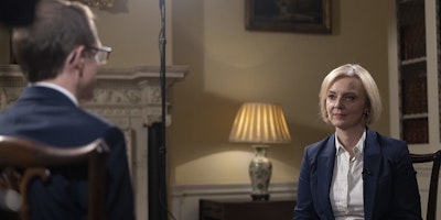 Prime Minister Liz Truss gives a an Interview to BBC's Chris Mason in 10 Downing Street