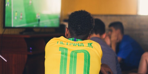 Soccer fans in Brazil watch their team