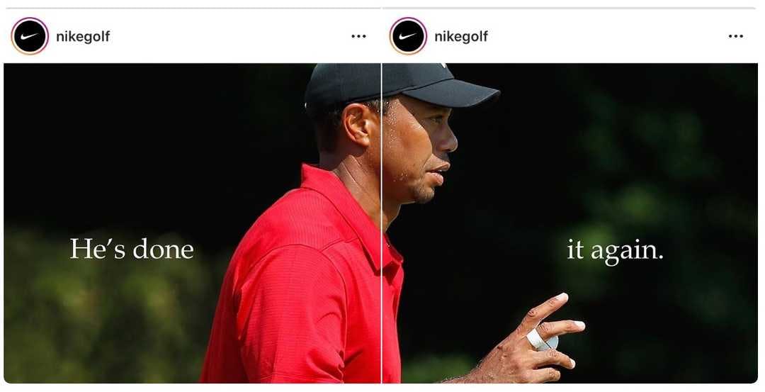 New tiger hotsell woods nike ad