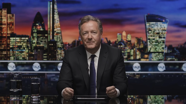 Piers Morgan in the trailer for his new flagship TalkTV show