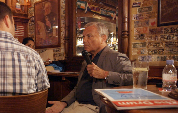 Sir Martin Sorrell spoke exclusively at The Drum Arms in Cannes this morning