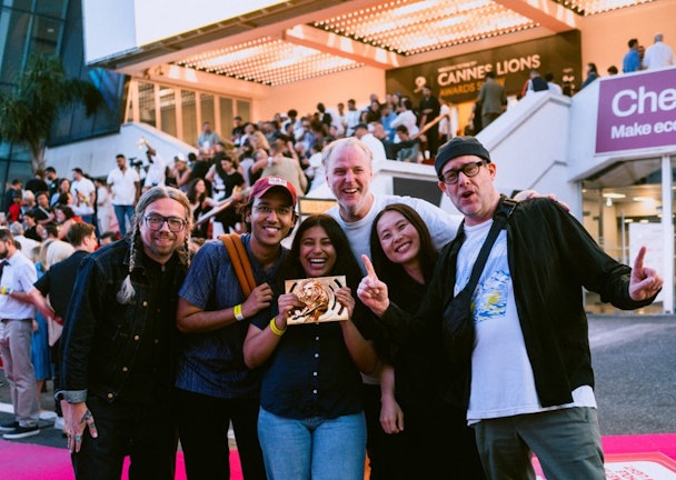 The winning team at Cannes