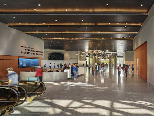 The interior of the National Museum of African American History and Culture