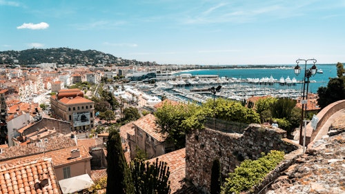 Cannes, looking towards the sea