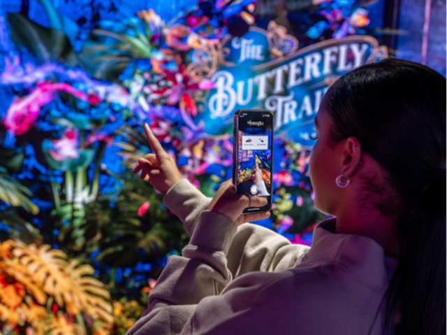 The Butterfly Trail immersive experience at London's Outernet