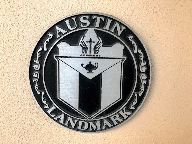 Austin history plaque