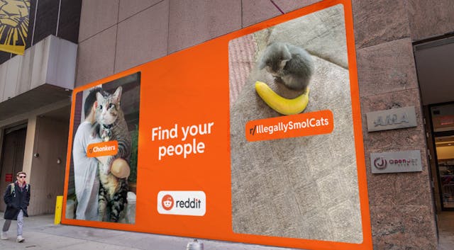 Reddit ad in NYC Reddit ad in NYC
