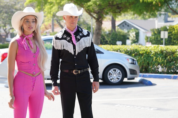 Barbie and Ken, in the 2023 movie Barbie
