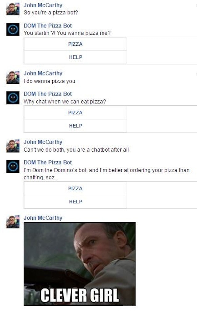 Pizza chat