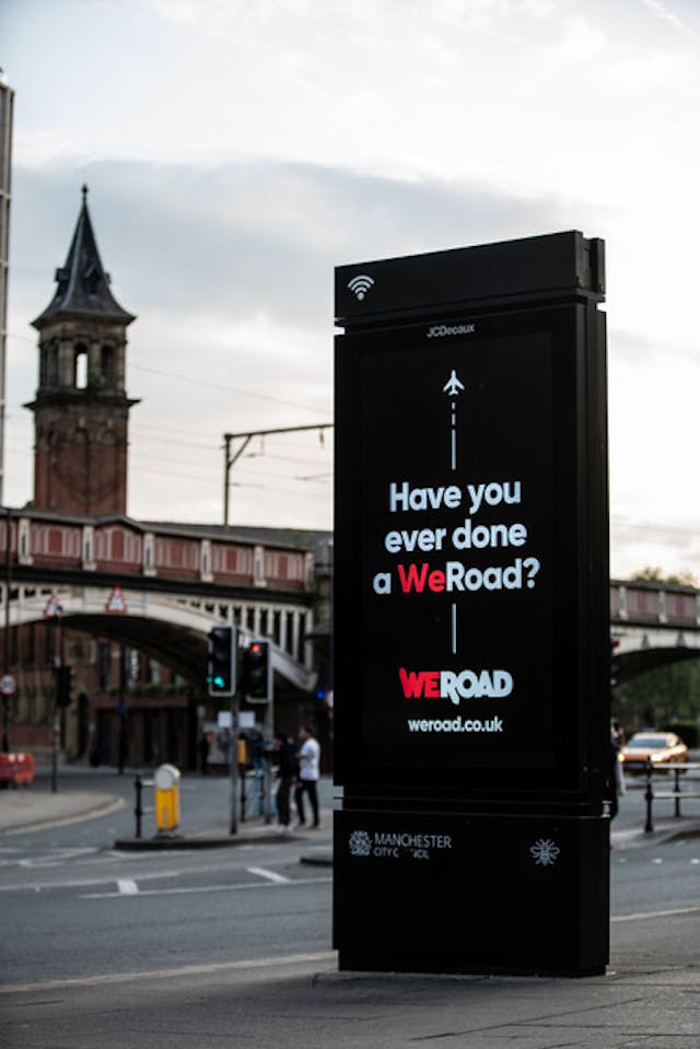 WeRoad billboard WeRoad billboard