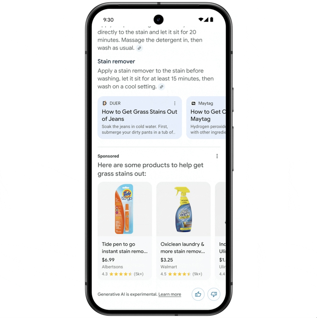 Ads in AI Overviews Ads in AI Overviews