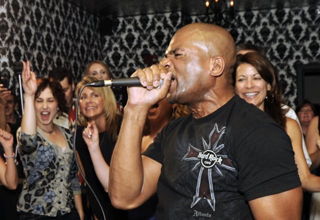 Hip hop legend Darryl "D.M.C." Matthews McDaniels of Run DMC performs at The Tip Hip hop legend Darryl "D.M.C." Matthews McDaniels of Run DMC performs at The Tip