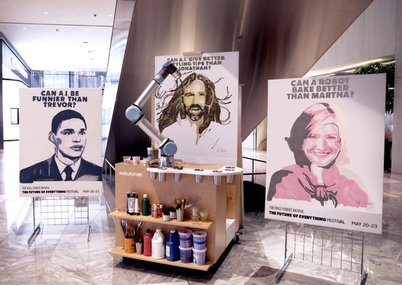 Creative Works Wall Street Journal Future Of Everything Festival Robot Painter By The