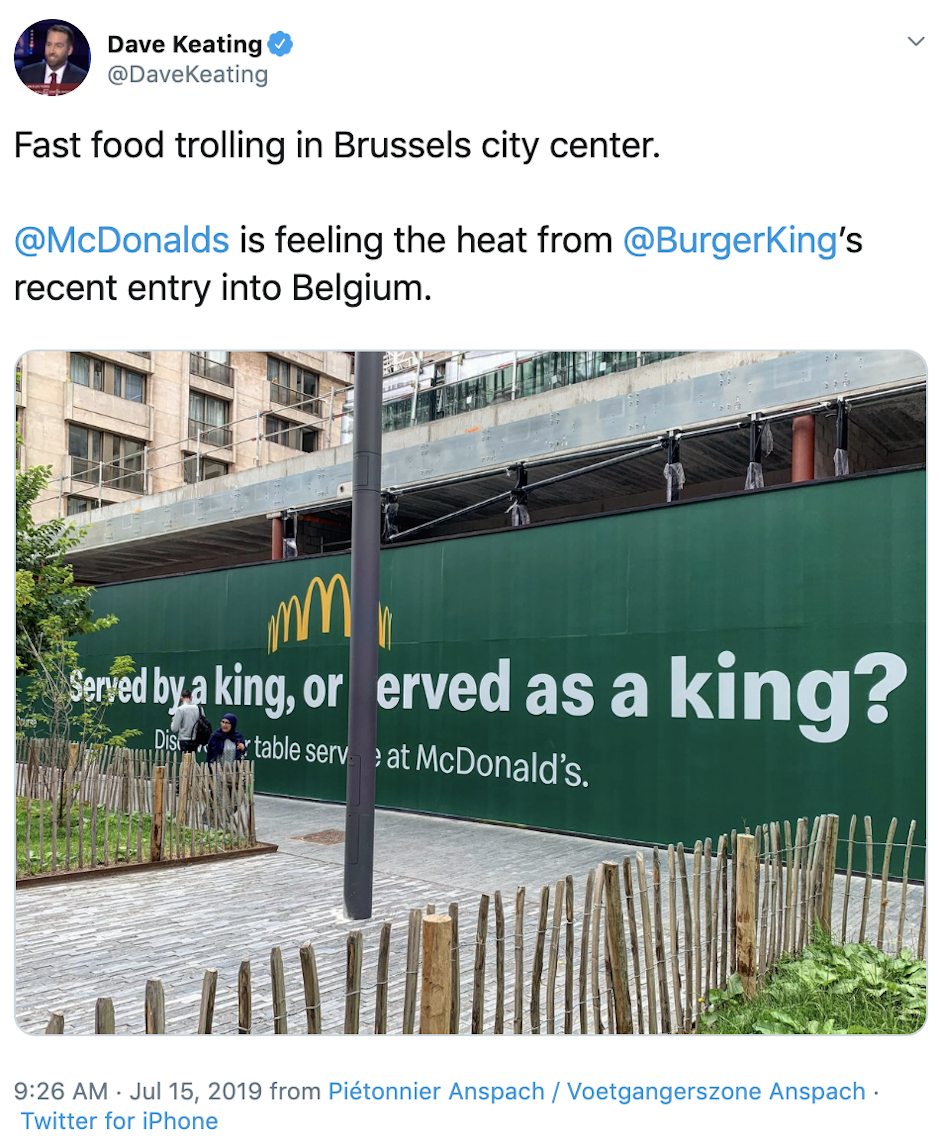 McDonald's tweet