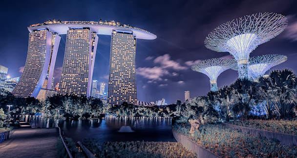 Marina Bay Sands luxury hotel in Singapore